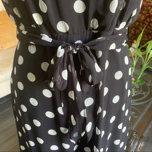DRESS BARN POLKA DOT JUMPSUIT SIZE 10 - Picture 2 of 9